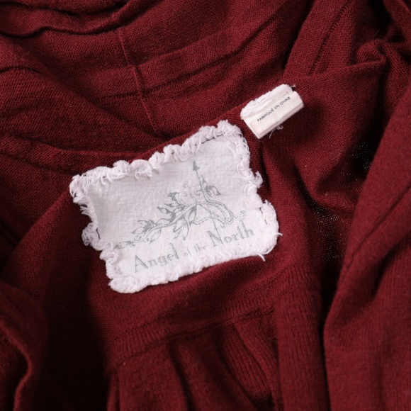 NWOT ANTHROPOLOGIE Burgundy  Cardigan Size XS - Picture 4 of 4